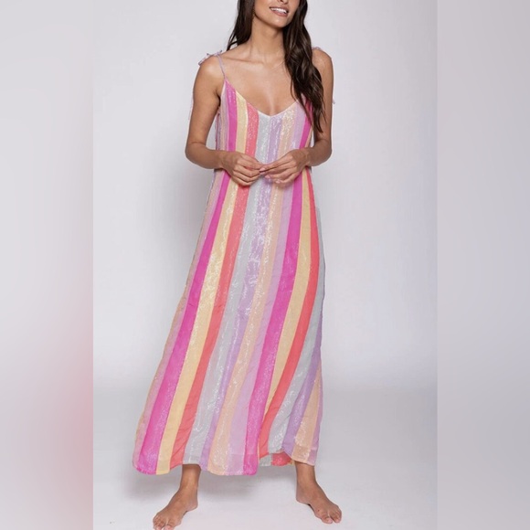 Sundress, Rainbow Striped, M/L - Picture 2 of 3
